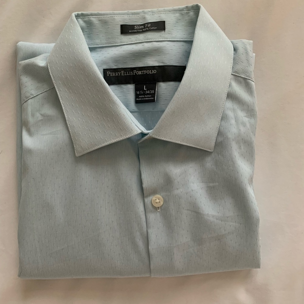 Perry Ellis Porfolio Men’s Dress Shirt Size L